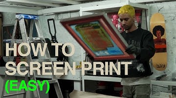 How to Screen Print EASY for Beginners at home