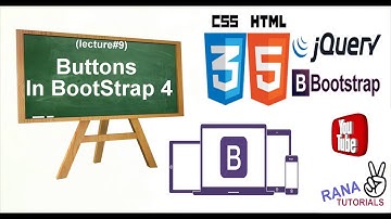 Buttons in Bootstrap 4 || Rana Tutorials.