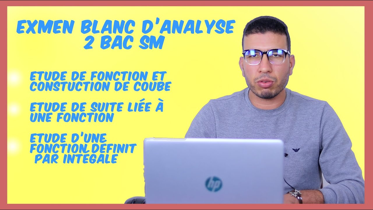 2 BAC SM - EXAMEN BLANC ANALYSE  2023  - fonctions et suites liées à une intégrale