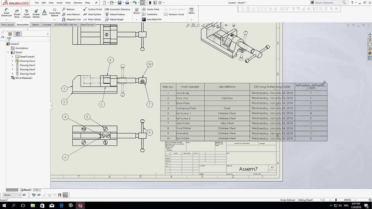 lắp ráp, vẽ, 3D SolidWorks: Với SolidWorks, bạn có thể thấy rõ những giá trị của các bộ phận trước khi chúng được lắp ráp lại với nhau. Điều này cho phép bạn cải thiện sự thông minh và tối ưu hóa quá trình sản xuất. Hãy xem hình ảnh liên quan đến lắp ráp, vẽ và SolidWorks để hiểu rõ hơn về cách phần mềm này hỗ trợ bạn trong quá trình sản xuất.