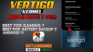 Vertigo Kernel For Redmi Note 7 Pro | How to change Kernel | Best Kernel for Gaming ?