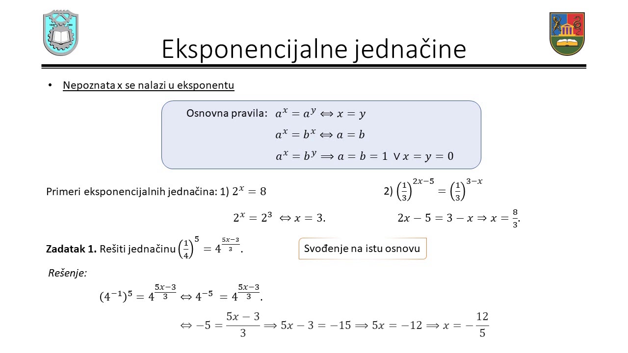 Pripremna nastava 28.03.2020 - Eksponencijalna funkcija