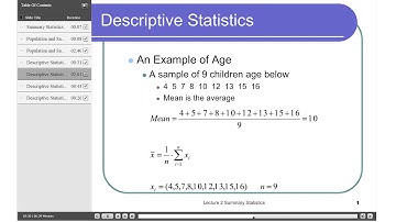 Summary Statistics Part 1