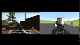 Unity and Source versions of the Rust Legacy M4 compared.