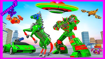 Horse Robot Car Game - space Robot transform wars Android gameplay