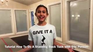 Tutorial How To Do A Back Tuck With Elle