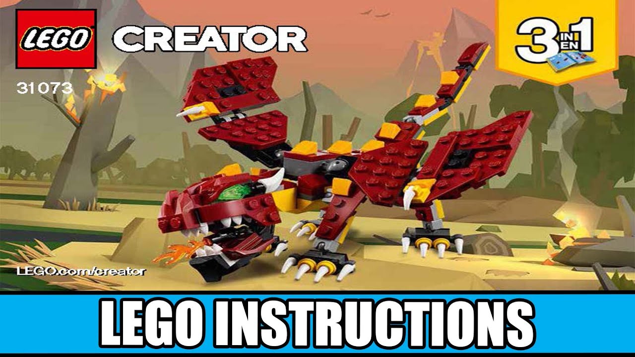 LEGO Instructions | Creator | 31073 | Mythical Creatures (Book 1) - YouTube