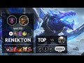 Renekton Top vs Pantheon - KR Master Patch 10.25