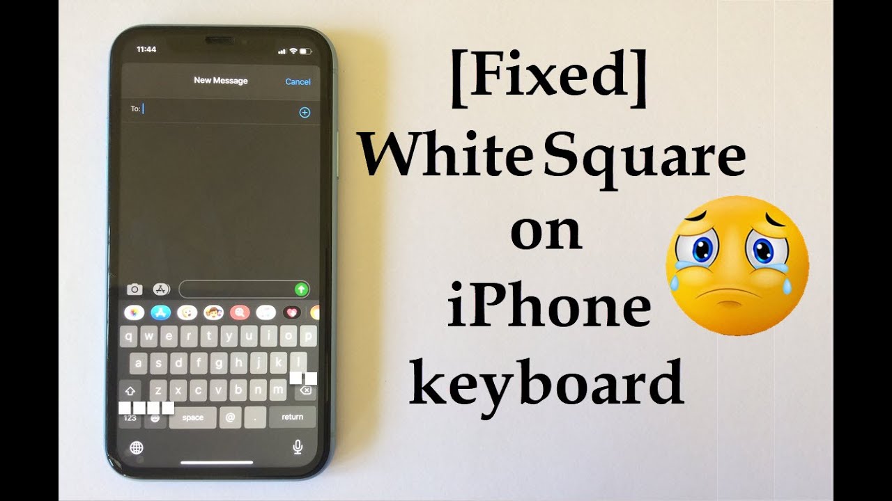 How To Stop White Square Appear on iPhone Keyboard - YouTube