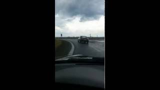 Miata drift crash