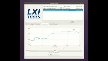 lxi-tools v1.18 - Demo of lxi-gui Data Recorder Feature