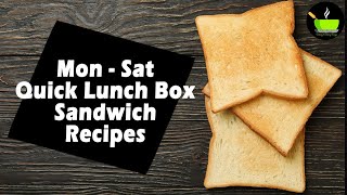 Bread Recipes | Bread Breakfast/Lunch Recipes | Sandwich Recipes | Quick Lunch Box Sandwich Recipes