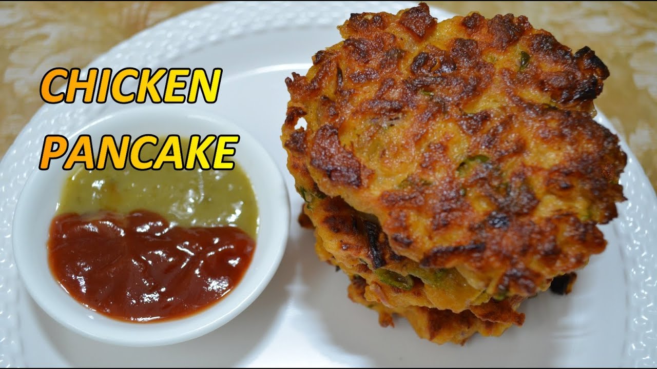 Chicken Pancake Recipe Chicken Snacks Recipe Cheesey chicken