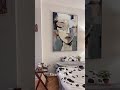 Transforming a Boring Wall: Styling Large Handmade Textured Art