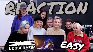 LE SSERAFIM (르세라핌) 'EASY' OFFICIAL MV | REACTION (girls are back 💥)