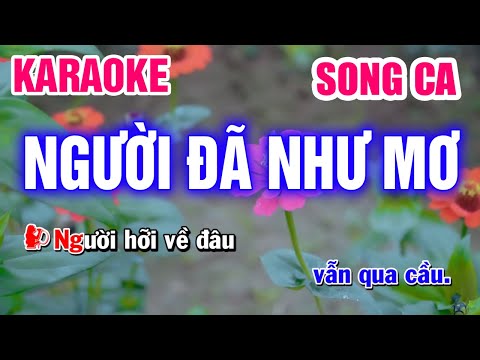 Karaoke Người Đã Như Mơ Song Ca Nhạc Sống | Mai Thảo Organ