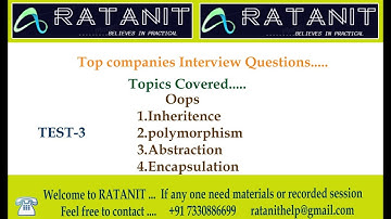 Top Companies Interview Questions ||Test paper-03 || Ratan it....