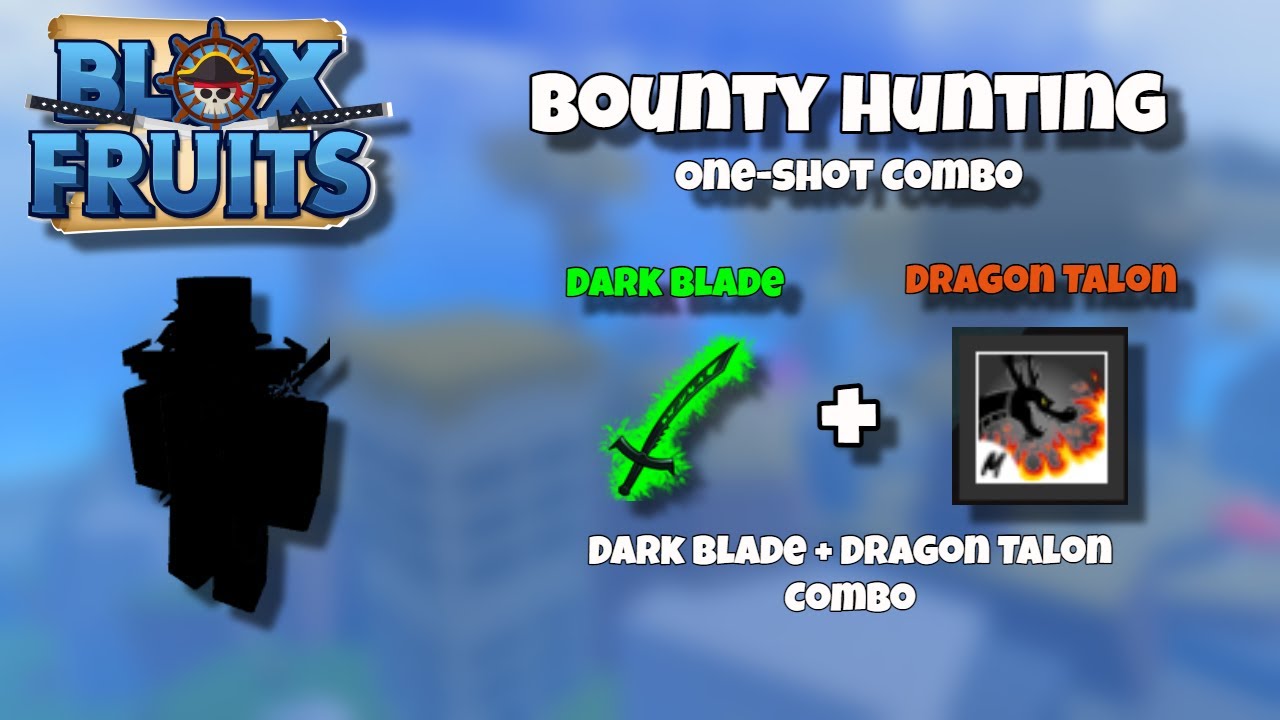 Dark Blade Combo One shot with all fighting style, Roblox