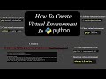 How To Create Virtual Environment In Python | Explained In Urdu