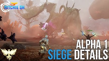 Ashes of Creation MMORPG – Alpha 1 100v100 Siege Details! // 2021 Pre-Alpha Gameplay