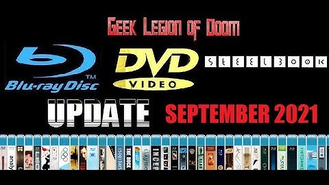 4K, BLU-RAY & DVD COLLECTION UPDATE - September 2021 Steelbooks, Mediabook & Boutique Release
