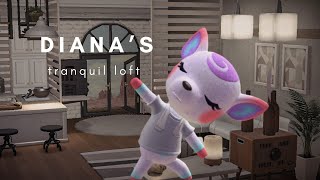 Diana's yoga & massage studio + loft HHP | Using sticker designs door + windows | ACNH SPEED BUILD