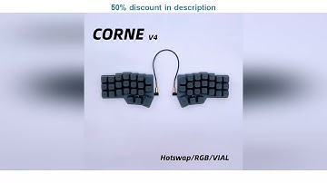 Latest Products You Must Know! Corne V4 Split Keyboard Kit Mechanical Keyboards Support VIAL Wire