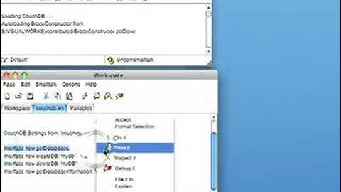 Interfacing Smalltalk and CouchDB