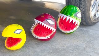 Experiment Car vs Watermelon Crushing Crunchy & Soft Things by Car