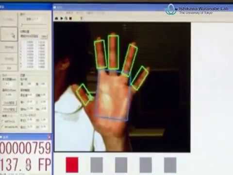 Fast Finger Tracking System for In-air Typing Interface