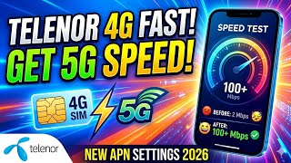 Telenor 4G Fast Internet Settings 2026 | Get 5G Speed on 4G SIM! #viral #youtubeshorts #trending 