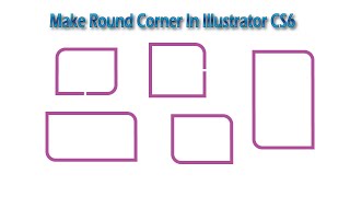How to Round Corners in CS6 And CC | Illustrator Tutorial