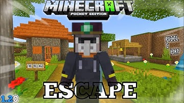 ESCAPE THE VILLAGE IN MINECRAFT | PUZZLE MAP FOR MCPE PART 1