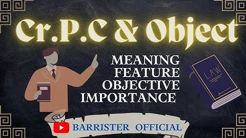 Cr.P.C and its Object || CrPC || crpc || notes #crpc1973 #crpc #objective #1973