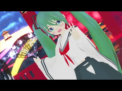 【MMD】千本桜　ひとま式初音ミク 和セーラー服Ver