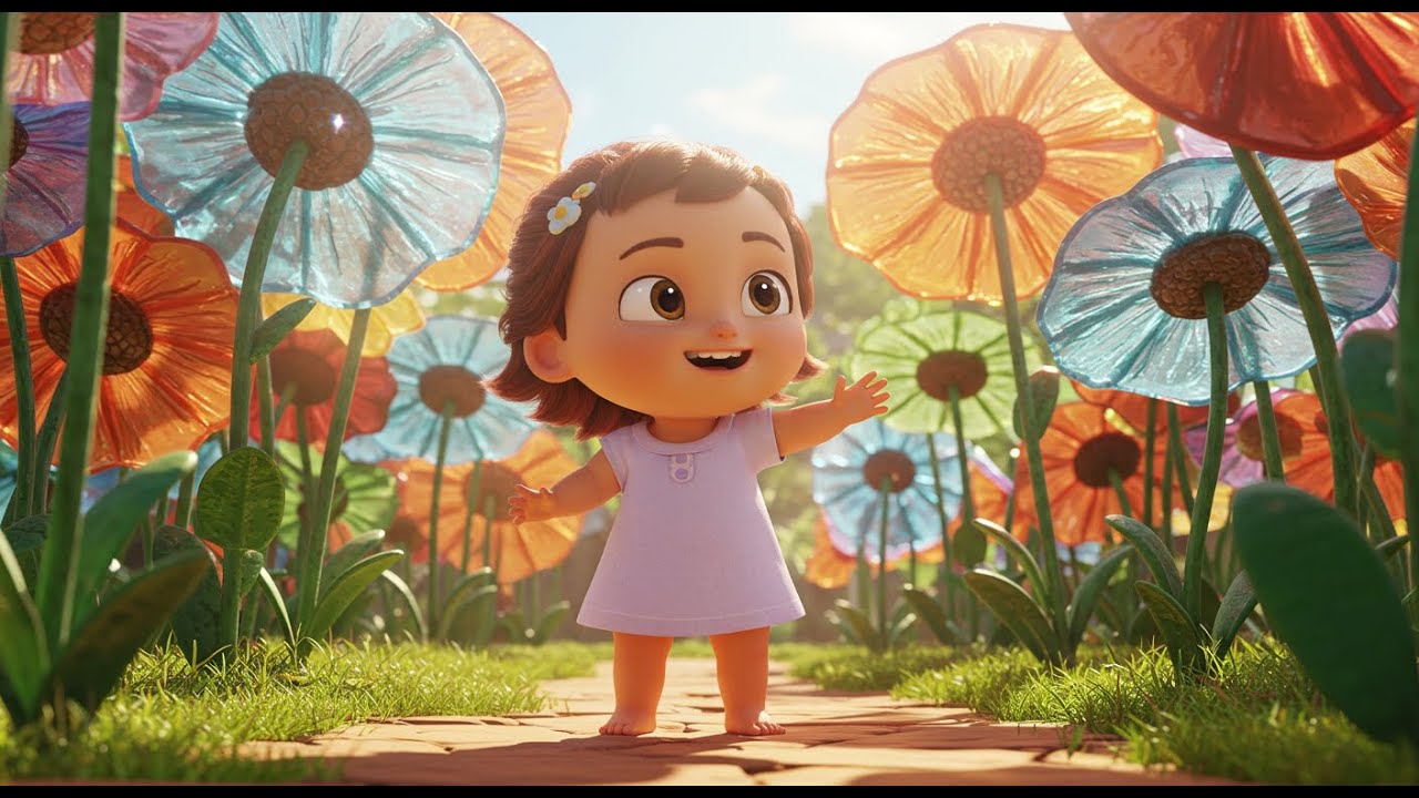 Baby Uma’s Glass Mosaic Meadow 🌸✨ | Animated Nursery Rhyme & Kids Sing Along