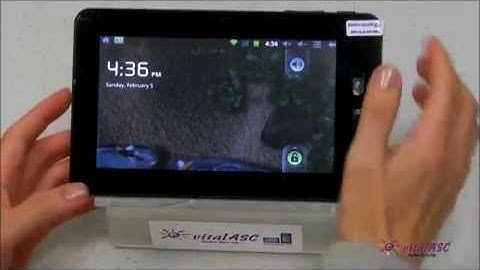 AllWinner A10 Capacitive vitalASC Tablet Center-ST0716 Cortex A8 1.2GHz Android 2.3 HDMI Dual View