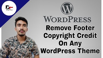 How To Change The Footer Copyright Credits On Any WordPress Theme