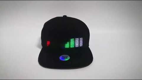 LED Message Hat/Cap With Music Beats