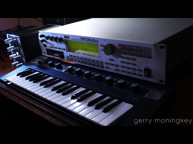 KORG TRITON-Rack マルチトラックレコーダー　動作品 Blue Planet | Korg Triton Rack | Ambient Jam - YouTube