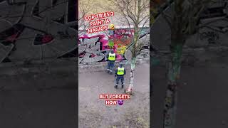 Cop Tries Graffiti Police Forgets How To Paint A Magic S