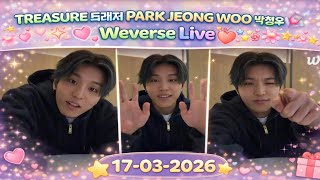 eng Sub Treasure  Park Jeong Woo  Weverse  260317    jeongwoo treasure
