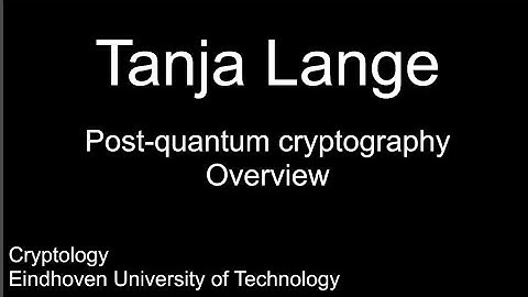 Post-quantum cryptography - Overview