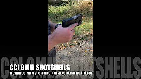 Testing the CCI 9mm ShotShells