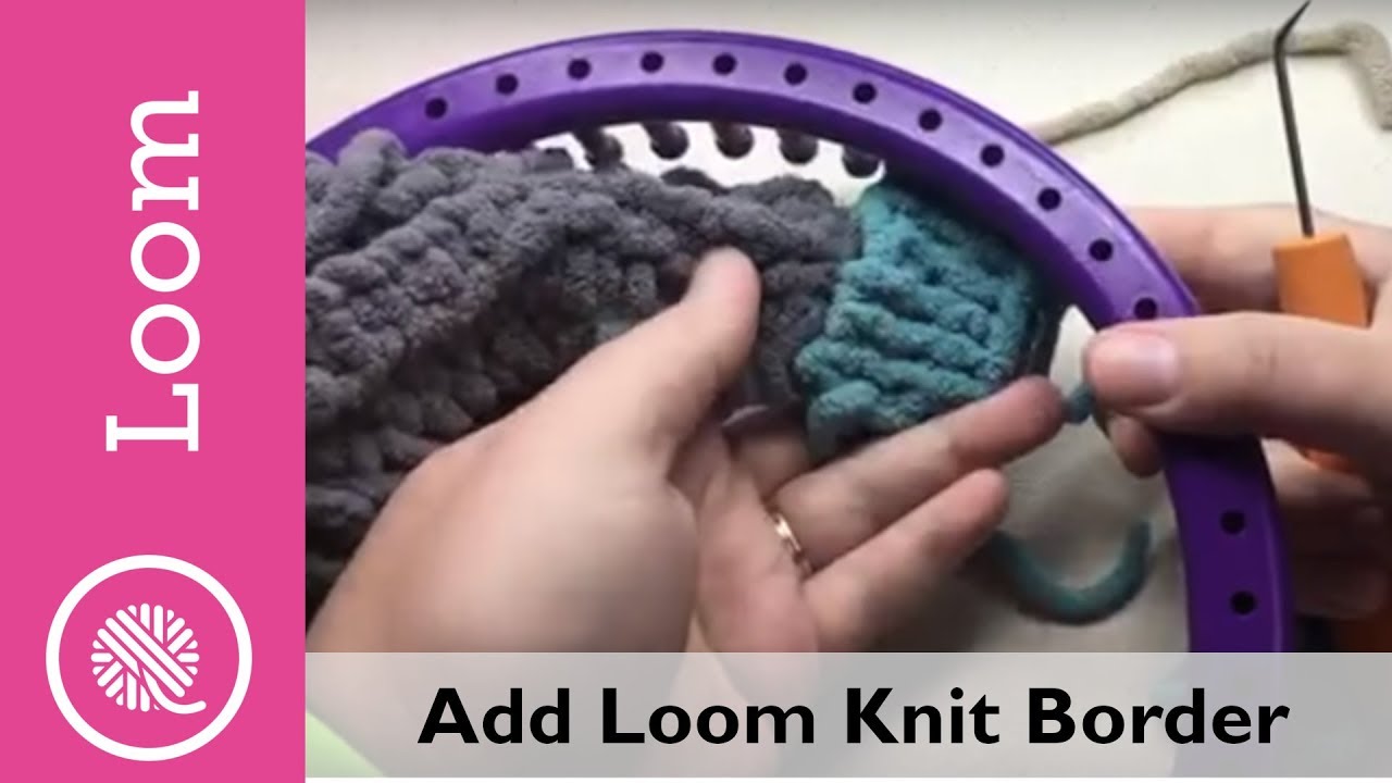 How to Loom Knit a Baby Blanket With Crocheted Edges - FeltMagnet