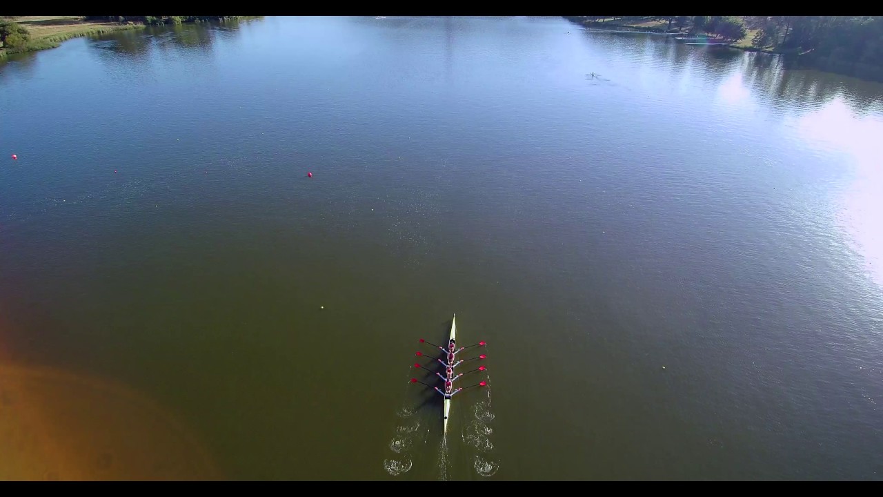 Quad on the LBG rowing course