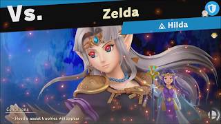 Super Smash Bros Ultimate Vs Zelda Unlocks Hilda World Of Light - Adventure Mode
