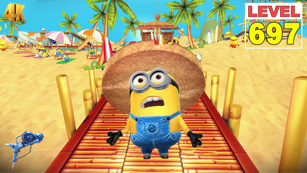 Despicable Me Minion Rush LEVEL 697 Tortilla Chip Hat Minion Freeze