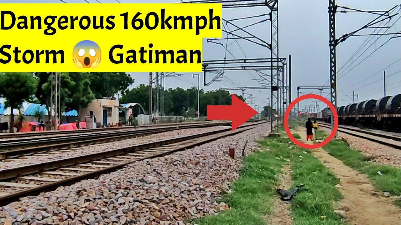 160kmph GATIMAN EXPRESS+ SHATABDI+TVC  Rajdhani attacks Faridabad Newtown- Indian Railways