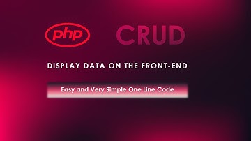 PHP CRUD | DISPLAY DATA | ONE LINE CODE | PART-2 | HINDI TUTORIAL